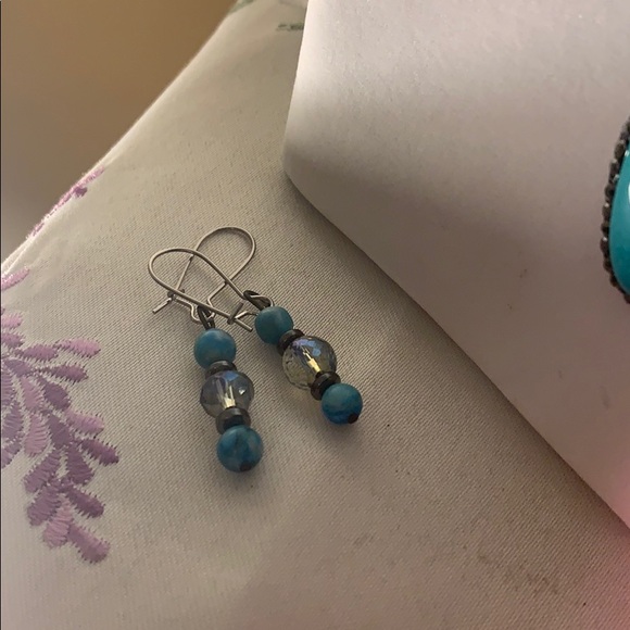 Handcrafted Genuine Turquoise Necklace set - Picture 11 of 12